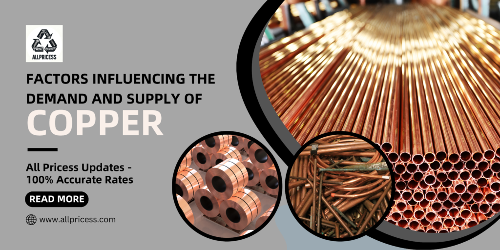 factors influencing the demand and supply of copper